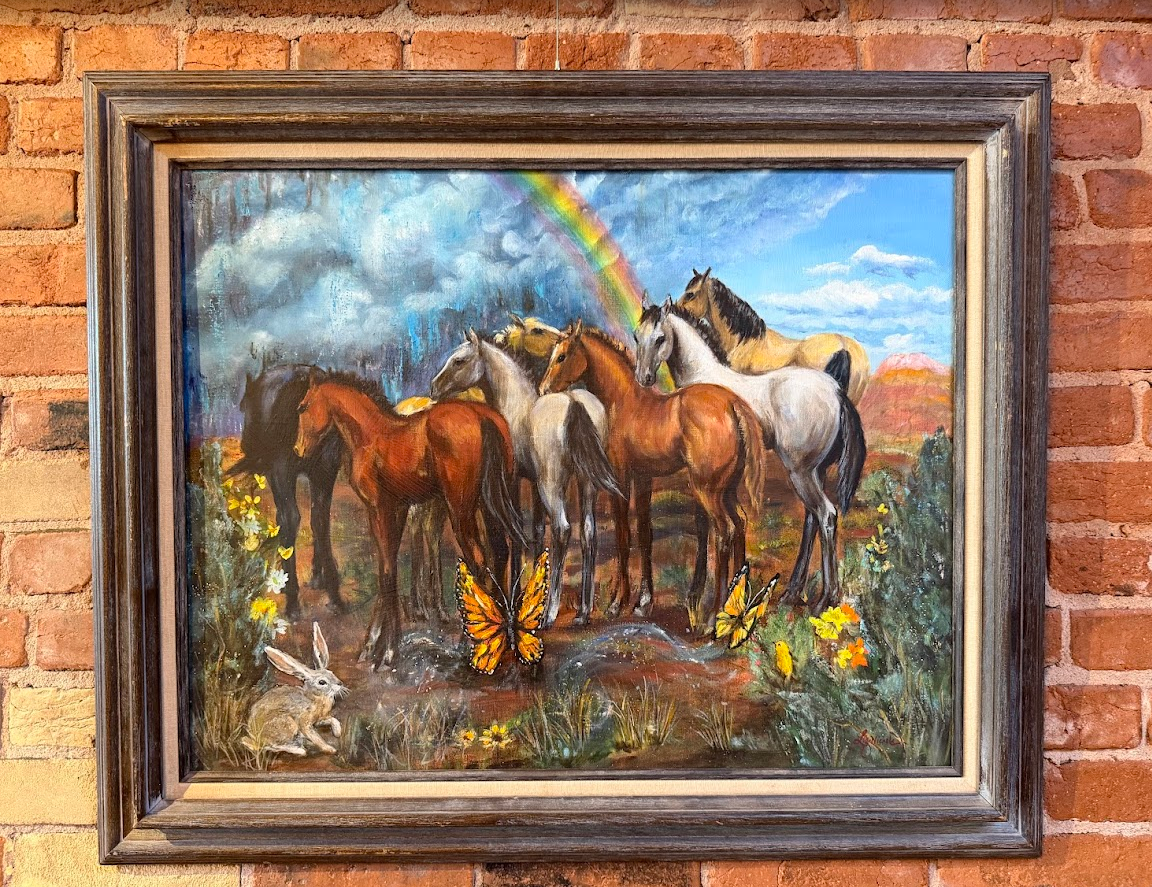 Colts of Many Colors, an oil painting by Liz Nichols