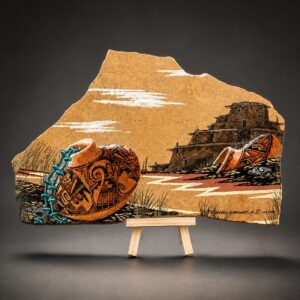 Hand Painted Sandstone